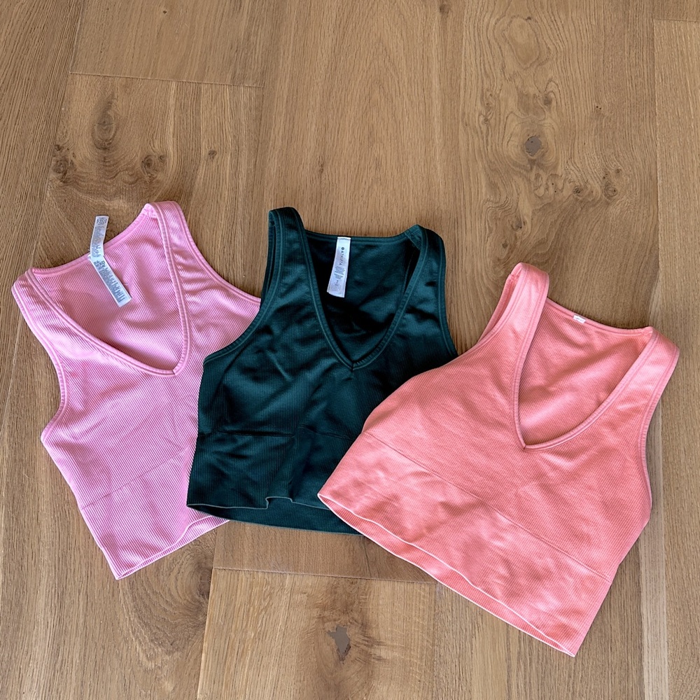 Athleta Crop Tops -set of 3- Small